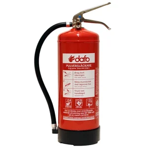 Brandsläckare pulver 6kg P6 PD6 GX *Gloria