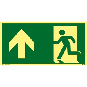 Riktningsskylt pil upp 200x100 alu
