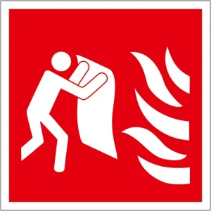 Skylt Brandfilt 150x150mm