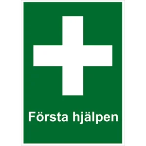 Skylt Första Hjälpen A4 Plast