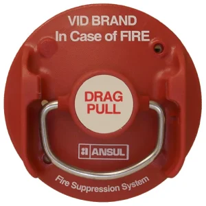 Utlösningshandtag utanpåliggande rött