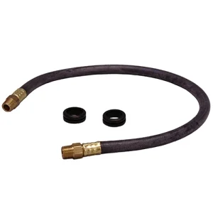 Slang med gummihylsa för behållare